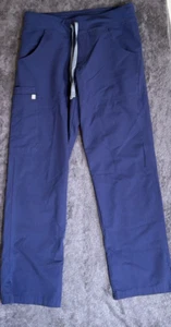 Figs Wide Leg Cargo Scrub Pants Navy Women’s Small - Picture 1 of 8