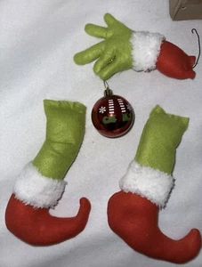 Christmas Tree Topper - Grinch Christmas Decoration, Grinch Tree Topper Hat - Picture 1 of 2