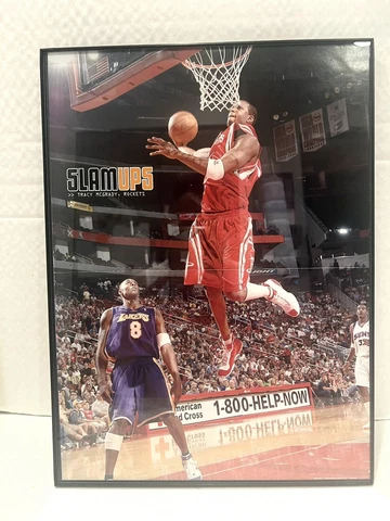 Tracy McGrady & Chris Bosh Slam Ups Poster  11x15 Comes framed Cover
