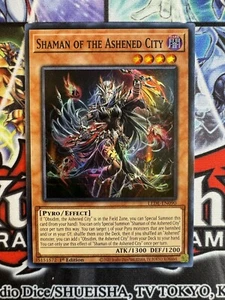 Yugioh! Shaman of the Ashened City LEDE-EN090 Super Rare 1st Edition Near - Picture 1 of 1