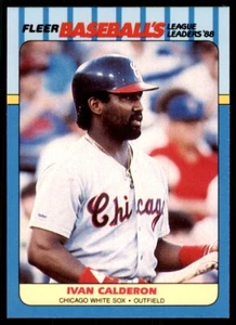 1988 Fleer League Leaders Ivan Calderon Baseball Cards #3 - Picture 1 of 2