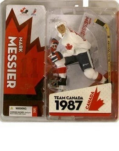 Mark Messier Team Canada 1987 NHL Olympics McFarlane Action Figure NIB 2005 Cover