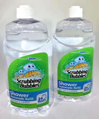 NEW Lot Of 2 Scrubbing Bubbles Automatic Shower Cleaner Refills 34 Oz - Image 1 of 3