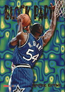 1995-96 Hoops Block Party Orlando Magic Basketball Card #12 Horace Grant