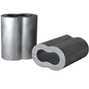 25 Aluminum Swage Sleeves for Wire Rope Cable, 3/8". - Picture 1 of 1