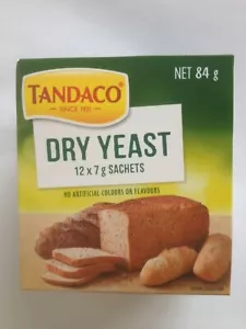 Tandaco Dry Yeast for Baking Bread 12 x 7g Sachets - Picture 1 of 1