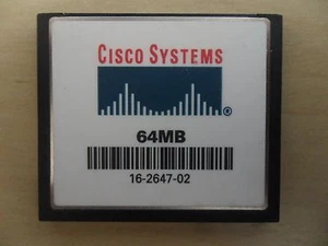 Cisco 64 MB CF Compact Flash Memory Card for 1811 1812 1841 2800 3800 Router - Picture 1 of 1