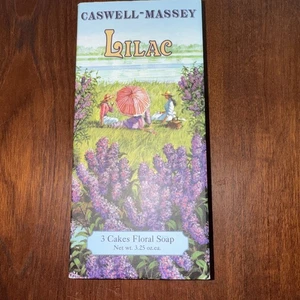 Juego de 3 pasteles de jabón floral Caswell Massey lila 3,25 oz cada uno  - Imagen 1 de 9
