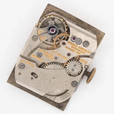 Movimiento Reloj Pulsera Vintage Gruen Curvex Calibre 370 17 Joyas Foto 1 de 4