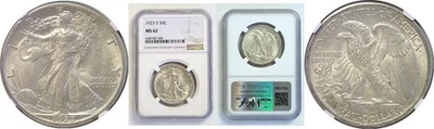 1923-S Walking Liberty Half Dollar NGC MS-62 - Image 1 of 3