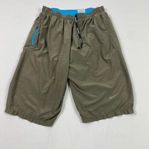 Nike Shorts Herren Medium oliv Dri-FIT Lauffutter Reißverschlusstaschen 451872-263 - Bild 1 von 15
