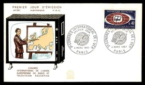 MayfairStamps France FDC 1967 Europe Radio & Television Conference First Day Cov - Picture 1 of 2