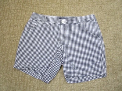 Pantalones Cortos Columbia Mujer 8 Cuadros Azules Super Cabeza de Hueso Exterior Informal Golf Pesca Foto 1 de 4