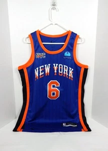 Camiseta deportiva azul Swingman de Quentin Grimes #6 de los New York Knicks 2023 para hombre Nike 44 - Imagen 1 de 5