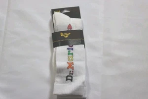 Dr Martens Socks Pride Vertical White Organic Socks Size S/M 3-7 Doc Dm New - Picture 1 of 5