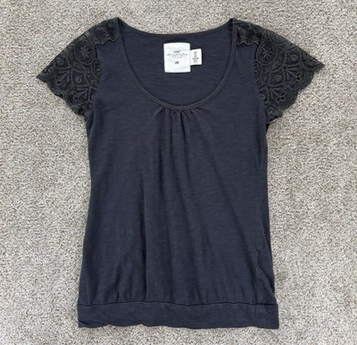 L.O.G.G. Top manga encaje H&M para mujer S negro caprichoso oscuro hada grunge Y2K Foto 1 de 4