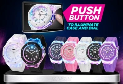 Nuevo Unisex Límite Estroboscópico Discoteca Reloj de Luz Increíble Pantalla de Luz Foto 1 de 4