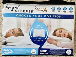 NEW Copper Fit Angel Sleeper Memory Foam Pillow Side & Back Standard Pillow Case