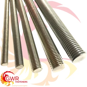 M3 / 3mm A4 ACERO INOXIDABLE MARINO Barra roscada - Caña Tachuelas - Imagen 1 de 3