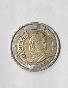 Very rare coin 2 euro 1999 Spain with missprinting error - Picture 1 of 2