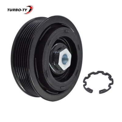 AC Compressor Clutch Kit Pulley And Plate For 2011-2013 AUDI Q7 6 CYL 3.0L Black - Image 1 of 4