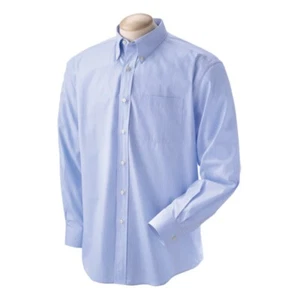 Devon & Jones Size Small Savile Patterned Long Sleeve Blue Cabana Stripe Shirt - Picture 1 of 6