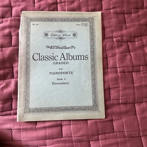 Classic Albums(Graded) Pianoforte Vintage 1907 Edition Wood. - Picture 1 of 9