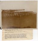 WWI Battery French Railway Guns 6.5x8.5 Original News Photo