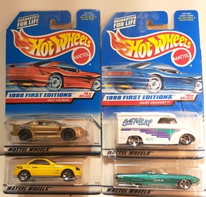 Mattel Hot Wheels 1998 First Edition 4 car lot #644 #645 #646 #653 - Picture 1 of 12
