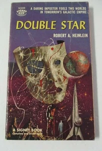 DOUBLE STAR by Robert A. Heinlein, Signet #S1444, Vtg Paperback, 1st Ptg, 1957 - Foto 1 di 3