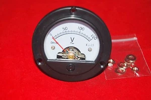 AC 0-150V Analog Voltmeter Analogue Volage Panel Meter Dia. 66.4mm DH52 - Picture 1 of 3