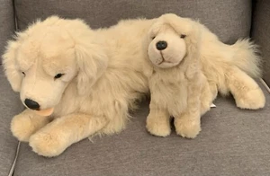 Prima E&J Classic Collection Golden Retriever Plush Dogs Mom / Puppy Realistic - Picture 1 of 13