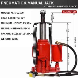 20 Tons Vertical Pneumatic Hydraulic Hydraulic Jack Vertical Lifting Maintenance - Picture 1 of 17