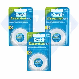 3 Pack x Oral B Dental Essential Floss, Super-Floss, Satin Tape (3 Pack) - Picture 1 of 4