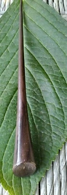 Carved Wood Wooden Pick stick Hair Pin - Image 1 of 2