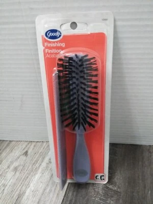 N.O.S. Goody FINISHING  2-Piece Brush & Comb gray 2008  #12688 NEW In Package - Image 1 of 4