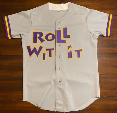 Camiseta deportiva de béisbol de colección rara de MC Hammer Roll Wit It Entertainment Foto 1 de 4