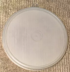 Tupperware #227 Round 6 Inch Replacement Seal Sheer Lid Only with C Tab USA Made - Picture 1 of 4
