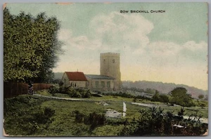 MILTON KEYNES Bow Brickhill Church Buckinghamshire Postcard Posted 1909 - Picture 1 of 2