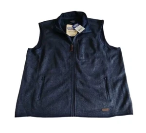 Smith's Workwear XL Slate Blue Heather Knit Vest - Picture 1 of 14