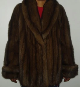 Chaqueta de Piel de Arena Rusa DENNIS BASSO Talla 4-6 EXCELENTE ESTADO Envío Gratuito - Imagen 1 de 6