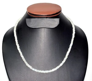 Rainbow Moonstone Gemstone  4-5 mm Round Beads 12-40" Strand Necklaces RF-110 - Picture 1 of 11