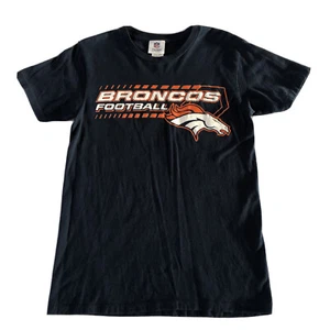 NFL Team Apparel Football Tee T Shirt Blue DENVER Broncos Womens Size S - Picture 1 of 7