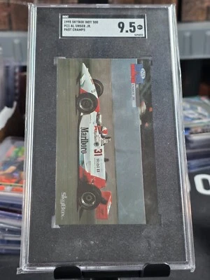 1995 Skybox Indy 500 Past Champions Al Unser Jr. SGC 9.5 POP 1 No others - Image 1 of 4