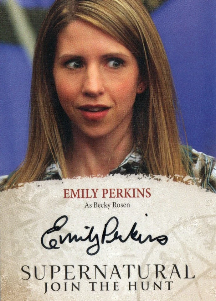 Supernatural Seasons 4-6 Auto Autograph EP Emily Perkins As Becky Rosen - Image 1 of 1