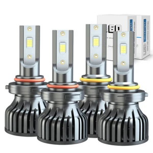 Para Chevy Silverado 1500 1999-2006 4X Bombillas LED Faro Alto Bajo Blanco F8 - Imagen 1 de 7