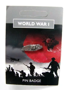 WW1 Tank Pin Badge - metal approximately 25mm - Picture 1 of 2