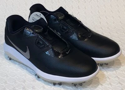 NIKE Vapor Pro Boa Black Silver White Golf Shoes Cleats NEW Mens Sz 7 AQ1790 - Image 1 of 4