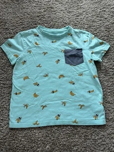 Rumi & Ryder Boy’s Blue Banana Graphic Tee Size Medium 8-10 - Picture 1 of 3