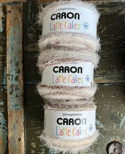 Caron Latte Cake Yarn Coconut Cream Lot Of 3 Yarnspirations. - Picture 1 of 3